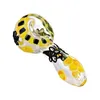 Hot Selling Honeybee Night Glow Painted Glass Pipe and Smoking Set i Europa och Amerika, 3,9 tum