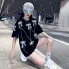 Summer Fashion Streetwear Rhinestone Bow T-Shirt Women Casual Loose Tees Lady Tops S-4XL 40-150KG 240403