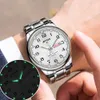 Fashion luxury waterproof luminous solid strap Calendar Quartz men's watch minimalist luxury watch