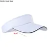 Visors Wide Brim Hats Bucket Adjustable Unisex Men Women Plain Sun Visor Sport Tennis Breathable Cap 240413