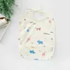 Bibs Burp Cloths Babys Soft Waterproof PU Bib Kid Long Sleeves Adjustable Feeding Cloth Little Boy Girl Painting Smock Child Meal Eating Apron Y240412