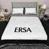 Bedding Sets Ice Silk Summer Cool Printed Bed Sheet Comforter Cover Breathable