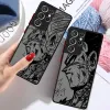 ANIME D-DRAGONS PHOPER CASE لـ Samsung Galaxy S23 Ultra S22 S20 FE S21 Plus 5G S10 Plus S22ULTRA Matte Shockproof Armor