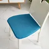 Chaise de salle à manger domestique en lin à la maison moderne épaississer le tapis de tabouret de bureau universel de couleur un padt de bureau universel de quatre saisons