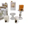 Bougeoirs Accessoires de décoration pour la maison pour porte-salon en verre transparent colonne romaine Ornements de bureau