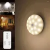 Duvar lambası Pil Gücü Dimmabable LED Gece Işıkları Uzak Başucu Mutfak Merdiveni Dolap Dolap Altında