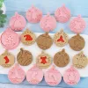 10pc Christmas Cookie Cutter Jar molho Chocolate Mold Molde