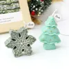 Heart Snowflake Santa Claus Silicone Candle Mold DIY Christmas Tree Door Soap Resin Mould Festival Party Chocolate Decor Gifts