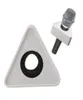 White Hole Triangular Mic Microphone TV Interview Logo Flag Station DIY8605813