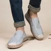 Casual Shoes 2024 Summer Beijing Cloth Outdoor Breathable Light Pure Handmade Flax Soft Bottom Driving Canvas