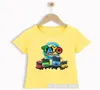 Boy S T-shirts Funny Tayo And Little Friends Cartoon Print T Shirt Fashion Trend Baby Yellow Tops3891465