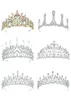 Vendendo mulheres crowns crawns de prata de ouro shinestones cristais ss coroas de casamento acessórios para cabelo 9633820