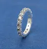 925 Sterling Silver Sparkling Row Eternity Band anneaux Fit P Jewelry Engagement Mariage Amateurs de mode pour femmes3917312