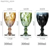 Wijnglazen Multicolor Canved Lass Wine Lasses Juice Cups Weddin Party Red Wine Champane Flutes Oblet voor Bar Restaurant Home As Ifts L49