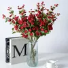 Dekorative Blumen simulierte Multi -Kopf Long Zweig Rose Bouquet Home Künstliche Hochzeitspographie falsche Blumenschmuckstücke