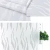 Window Stickers White Wave Glass Badrum Balkong Skjutdörr Frostad Opaque Privacy Film Sticker Home Decor 45/60/90 500cm