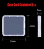 DHL Memory Card Case Box Protective Case för SD SDHC MMC XD CF Card Shatter Container Box White Transparent6218759