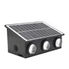 6LED Super Bright 5050 SMD ABS UPP OCH NER SOLAR GARDEN LIGHTS utomhus IP65 Vattentät väggmonterad LED Solväggsljus