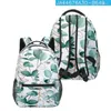 Sac à dos mode hip hop kpop sacs scolaires jeunes unisexes feuilles de voyage 3d imprimé oxford imperméable cahier épaule sac à dos