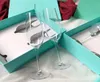 Designer luxueux Crystal Gobelet Martini Verre de vin romantique Dîner de bougies romantiques Champagne flûtes verres de bière Mug6727130