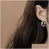 Hoop Huggie Earrings Hie Trend Charm Shine Explode C Shape Temperament Rhinestone Delicate Elegant Personalized Glamour Jewelryhoop Dr Dhfrs