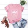 Projektantka koszulka damska Hot Creative Chemical Elements T-shirt damski z krótkim rękawem