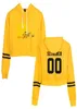 Women039s Hoodies Sweatshirts KPOP Stray Kids Crop Top Hoodie StrayKids Yellow Wood Harajuku Cropped Sweatshirt Streetwear Hi3702722