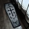 Carpets Large Faux Blanket Halloween Carpet Dark Gothic Living Room Decoration Dirt Event Tan Knit Throw