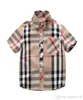 boys shirt 2019 spring summer new styles INS new arrival summer turndown collar short sleeve high quality cotton boys small plaid6959000