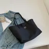 Sacs de taille Foufuriobs pour femmes sac en nylon imperméable en tissu simple épaule colorier simple shopping grand sac à main