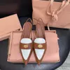 Zapatos de vestimenta de lujo diseñador elegante de verano zapatos sandalias mm de sandalias de oro de cuero para mujeres calzado para mujeres tacones altos zapatos de boda