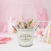 Vases Home Decor European Style Flower Pot Fer Bucket décorer le contenant de la cour domestique