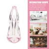 Figurines décoratines High Heel Shoe Party Decoration Crystal Ornement Princess Figurine Miniature Slipper Statues Prue Statues