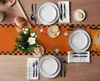 Halloween Gnome Castle Pumpkin Linen Table Runners Salids Salif For Kitchen Farmhouse Runing Runners Halloween Dekoracja