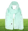 Sjaals dagelijkse casual sport dames mode ster moon folie printescarf wrap zijde sjaalsreizen lichtgewicht comfortabel 5877529