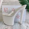 Dansskor Klubben Sexig lila Shining Waterproof Platform Bag Heel Thin 20cm Pole Dancing Model Show