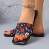 2024 Zomer dames slippers mode schattige flat casual outdoor persoonlijkheid comfortabel non-slip strand sandalen maat 36-42