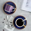 Tazze classiche di linea astratta tazza di caffè in ceramica tazza di moda modella pattern pomeriggio