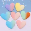 Figurines décoratives 100pcs kawaii Gradient Color DIY Craft arrière Resin Resin Peach Heart Cabochon Scrapbook Accessoires