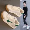 أحذية رياضية Zapatillas الربيع والخريف الناعم الناعم غير القابل للعبور الأبيض أحذية غير رسمية للجنسين الأولاد الفتيات الرياضة الأطفال Q240412