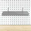 2 Pcs Nail Board Shelf Shelves Garage Pegboard Accessories Craft Room Brackets Metal Panels