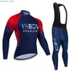 Set di maglia ciclistica Ineos Grenadier Autumn Cicling Jersey Set Long Seve Abbigliamento a bicicletta rapida a sedere mtb maillot ropa ciclismo road bke sports wear l48