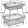 Plates Metal Bread Basket Great For Fruit Vegetables Households And More Black Butter Churner Holder