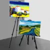 Tripod Display Easel Stand Art Drawing Easels Painting Art Easel حامل لالتزامات فنية ألواح الخشب لوحات قماش القماش