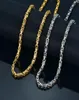 Kedjor Men039S Gold Chain Necklace 20Quot 23quot 26quot manlig Corrente Color rostfritt stål byzantin för män juvelrychai7440581