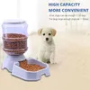 1Pc 3 8L Automatic Pet Feeder Dog Cat Drinking Bowl Large Capacity Water Food Holder Pet Supply Set Y200917228f