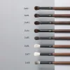 Kits Professional Handmade Makeup Brush 1pc Weasel Lynx Fox Squirrel Goat Hair Eye Shadow Blending Brush Walnut Handle