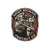 Us Saint Michael Protect Embroidery Magic Patches Cloth Label Armband Military Backpack Stickers Hook and Loop Badges Appliques