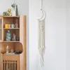 Taquestres de tapeçarias lunar lunar macrame tapeçaria parede pendurada boho decoração folhas sala de estar fazearhouse caseiro quarto dormitório presente de decoração