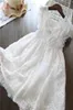 38 år Little Girls Dress Lace Princess Dress Summer White Casual Wear Children Wedding Party Dresses Teenage Girls Clothing Q08953434